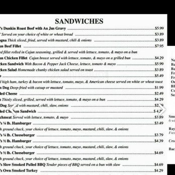 Ray’s Country Smokehouse Grill menu 4